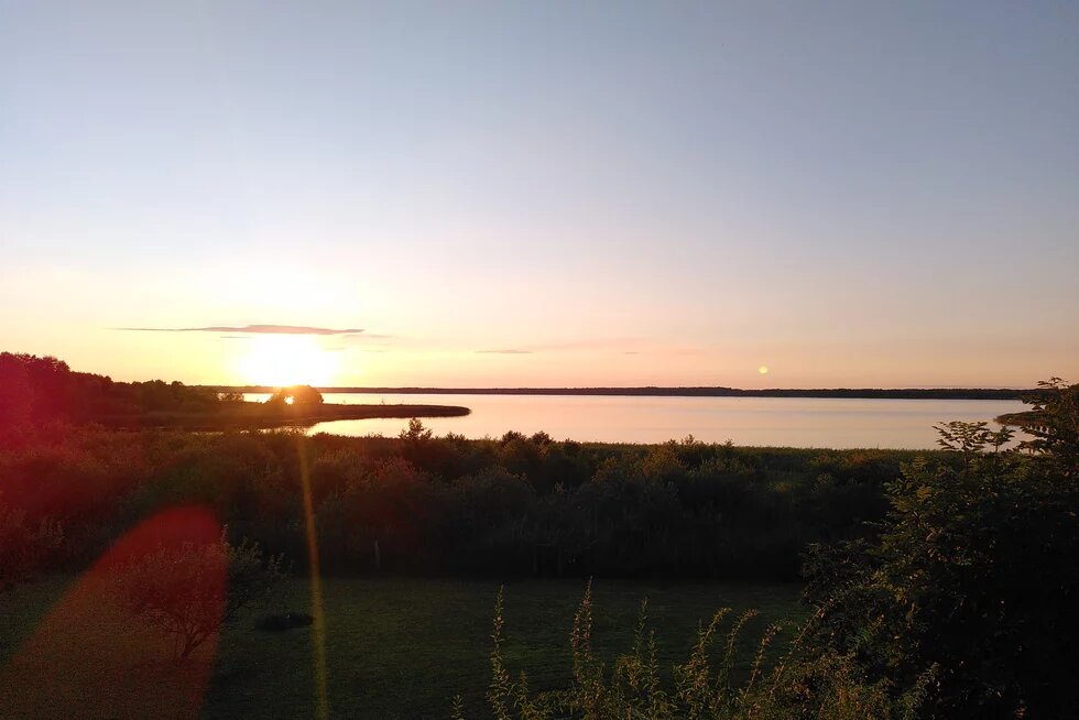 Grimnitzsee (Brandenburg) bei Sonnenuntergang