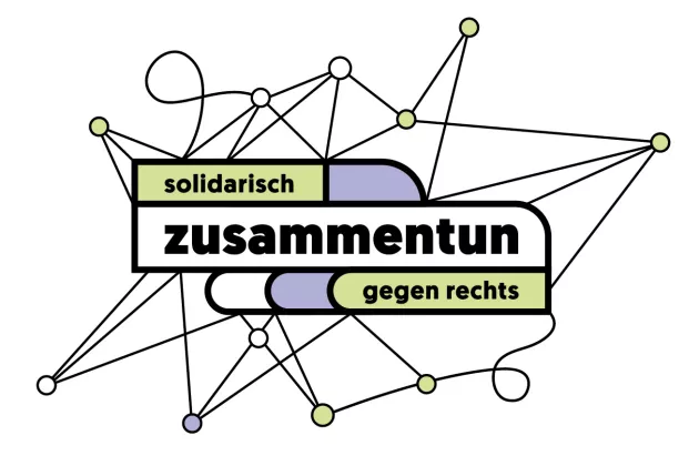 Das Logo der Ausstellung: in der Mitte steht 