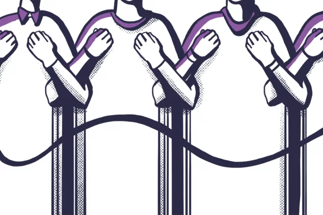 untergehakte Körper