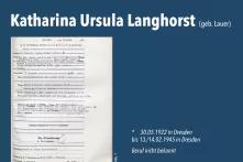 Sterbeurkunde von Katharina Ursula Langhorst