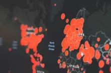 Coronaausbreitung (Europa, Afrika, Nord- und Mittelamerika), grafische Darstellung