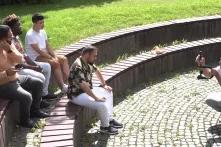 Aufnahme der Rap-Crew Y.W.B: