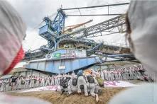 Besetzung eines Kohlebaggers in Tschechien