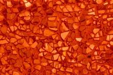 Zerbrochenes Glas in organge