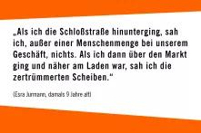 Zitat von Esra Jurmann zum Novemberpogrom in Pirna 1933