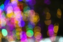 Bunte Punkte, die sich überlappen