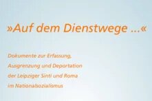 Titel ornage auf blau