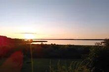 Grimnitzsee (Brandenburg) bei Sonnenuntergang