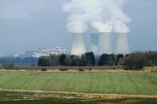 Blick auf das AKW Temelin