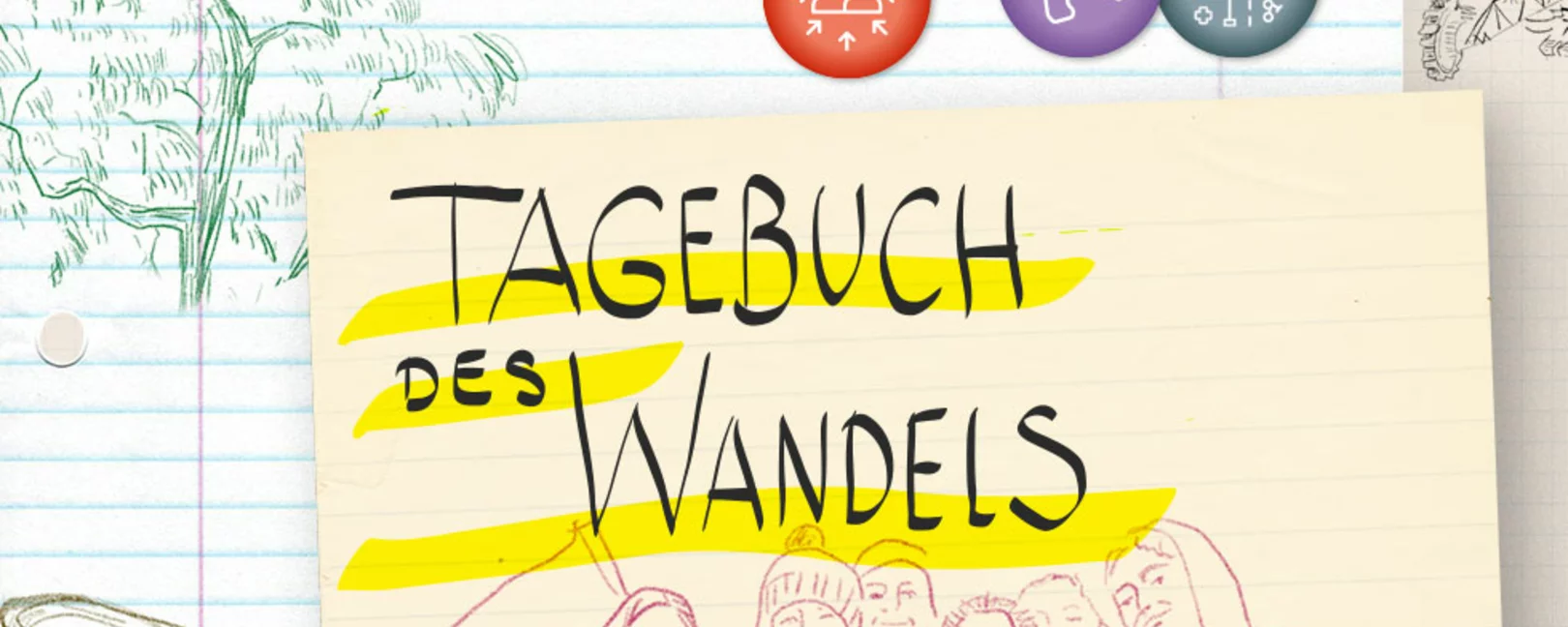 Verschiedene Blätter übereinander, worauf Skizzen zu sehen sind. In Handschrift steht 