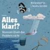 Auf blauem Hintergrund (Wasser) steht der Podcast-Titel "Alles klar!? Wasser in der Krise". Etwas kleiner ist der Titel der Folge zu lesen: Brunnen lösen das Problem nicht