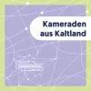 Der Titel “Kameraden aus Kaltland” steht vor violettem Hintergrund, auf dem sich weiße Linien Kreuzen und Verbindungspunkte bilden.