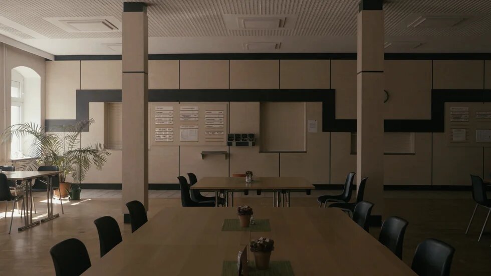 Blick in den leeren Speisesaal